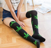 Weed Knee High Socks