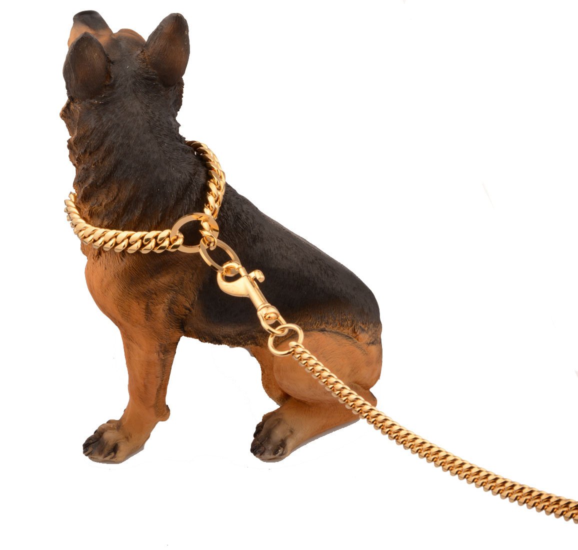 Stainless steel titanium steel pet chain