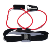 Leg muscle training rope