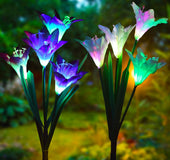 Flor artificial LED Luz Solar