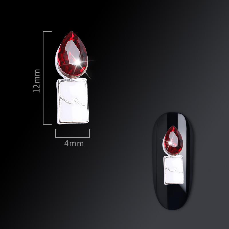 Christmas nail jewelry nail drill
