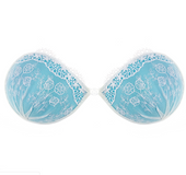 Lace invisible bra gathered breathable