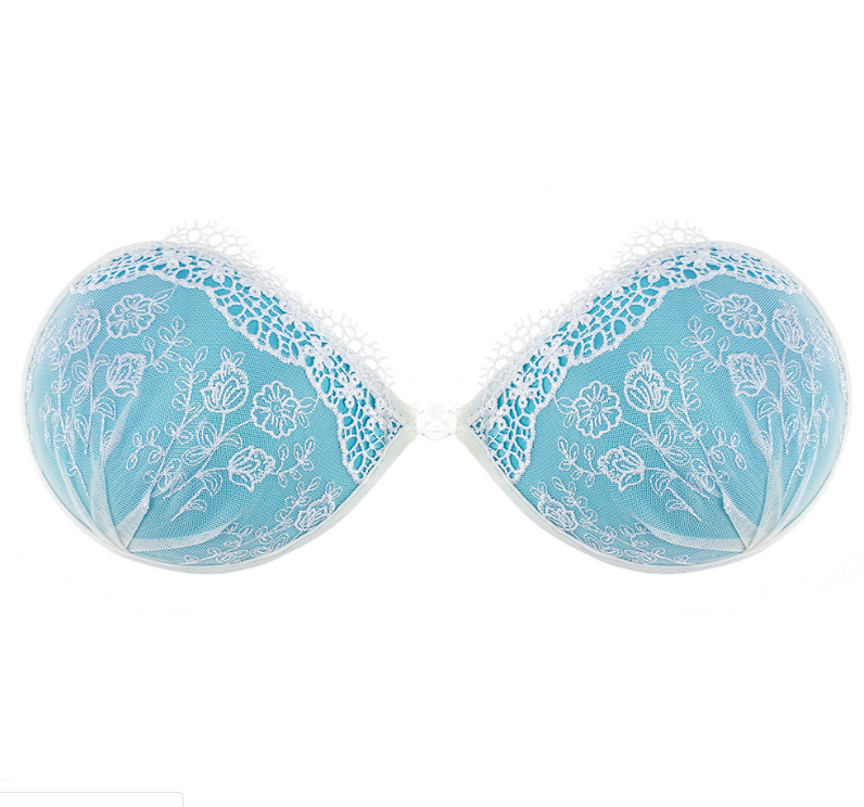 Lace invisible bra gathered breathable