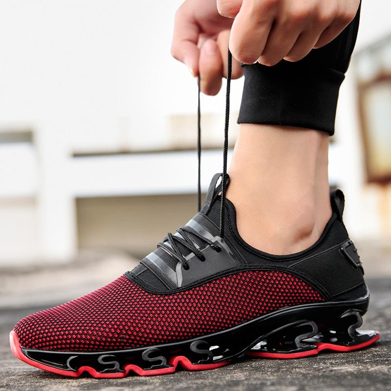 Summer sports shoes breathable men's shoes 2020 new flying woven men's shoes mesh casual shoes student running shoes men's tide