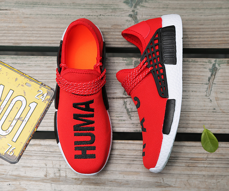 Breathable casual sports big net running shoes couple shoes flying woven shoes