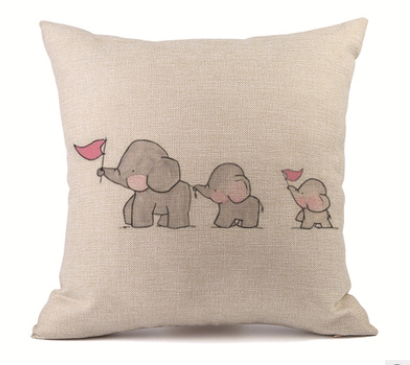 Customized pillowcase car sofa pillowcase lumbar pillow linen pillow sofa cushion