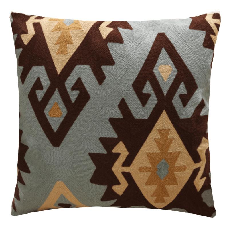 Cotton embroidered pillowcase