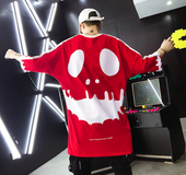 New short-sleeved T-shirt large size men's 2020 summer new short-sleeved t-shirt printed hip-hop loose T-shirt tide