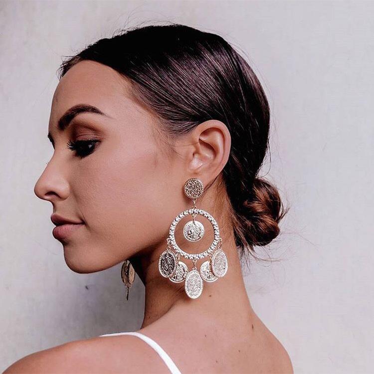 Bohemian exaggerated earrings