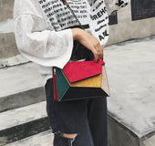 Personality stitching handbags