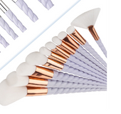 10 seven color spiral pattern make-up brush