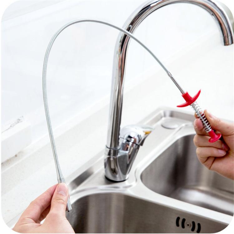 Kitchen pass sewer dredge spring pipe dredge tool