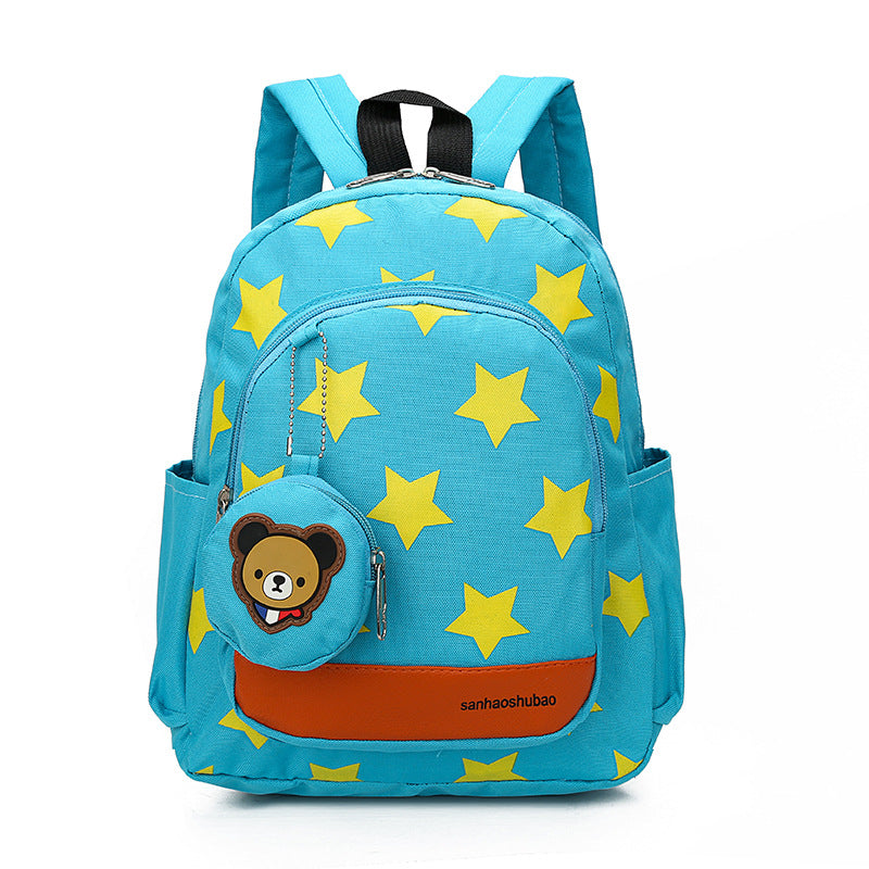 Mochila Para Kinder Estrellitas Osito