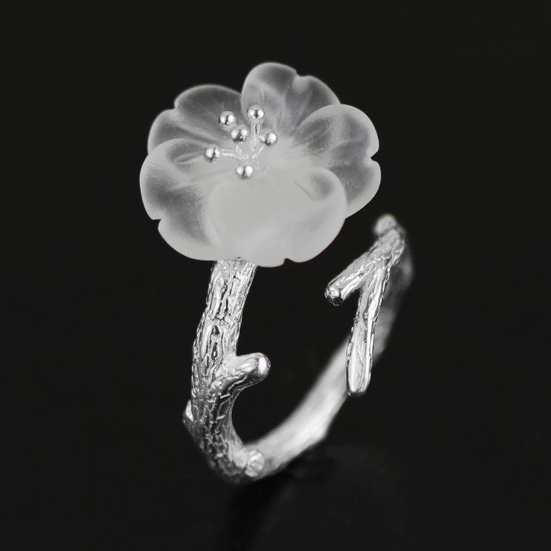 Creative flower branch  ring