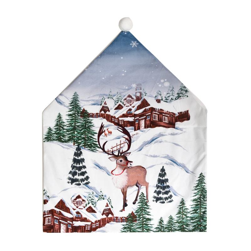 Christmas embroidery chair cover