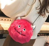 Plush handbags fur shoulder bag