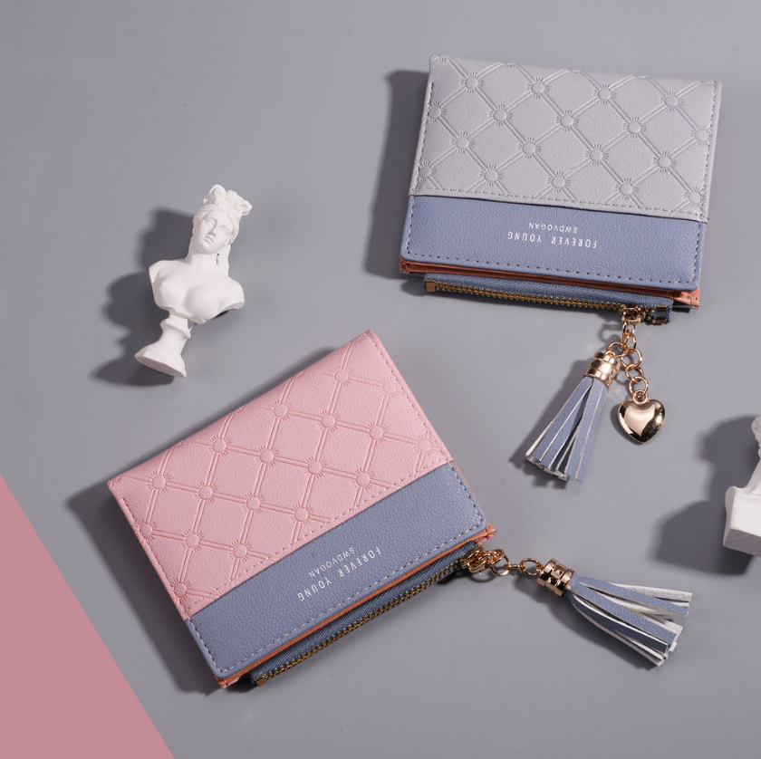 Contrast embossed zipper handbags