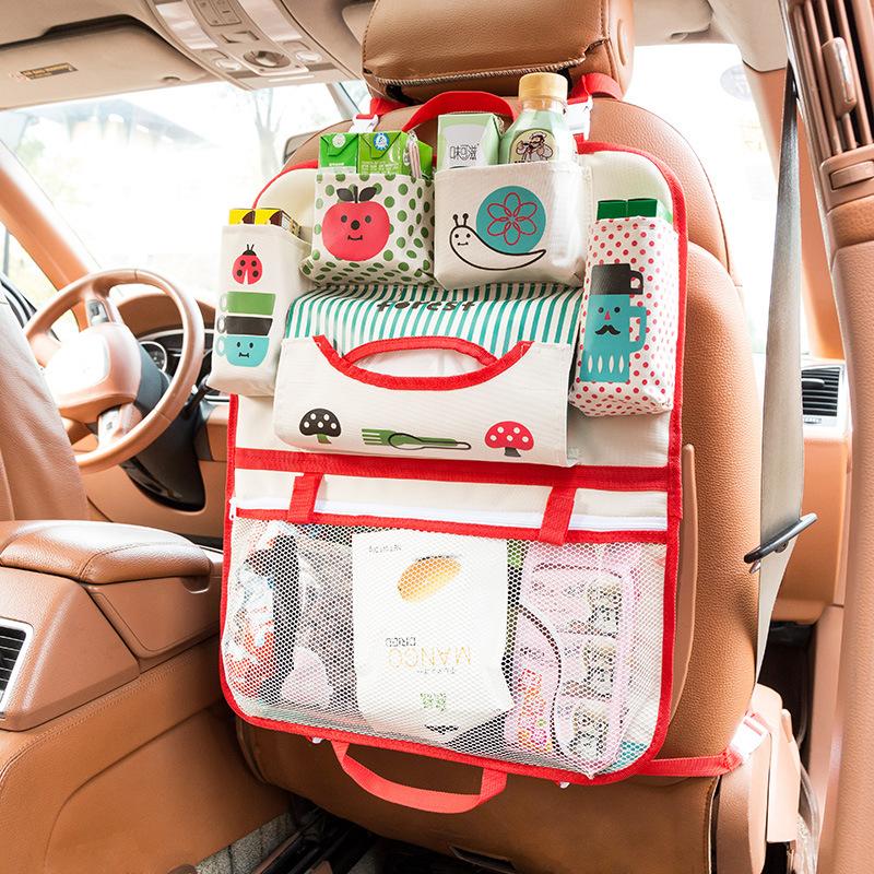 Cartoon car storage bag seat
