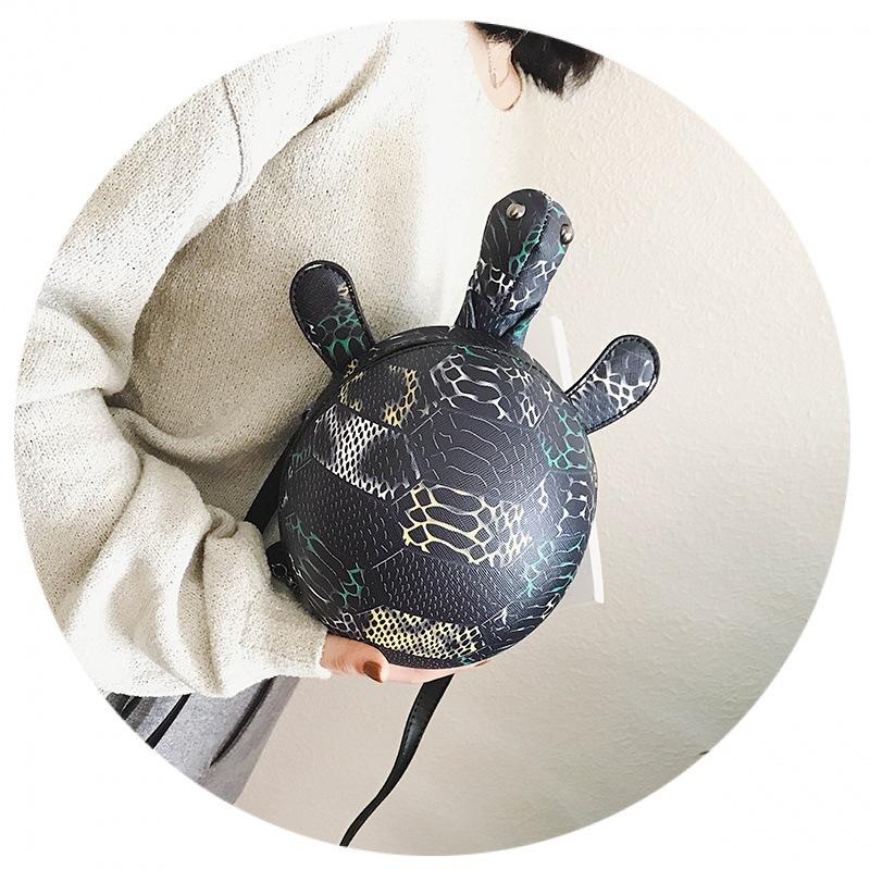 Mini bag female 2020 autumn and winter new personality funny small round bag ulzzang shoulder slung turtle bag