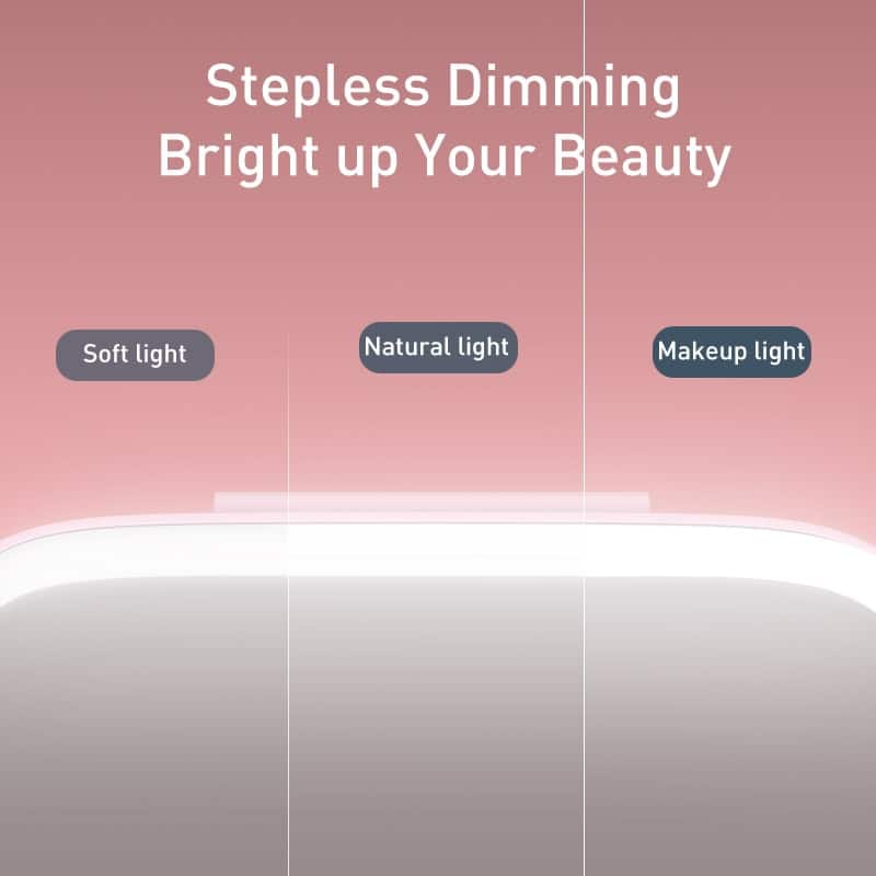 Car makeup mirror with LED lights