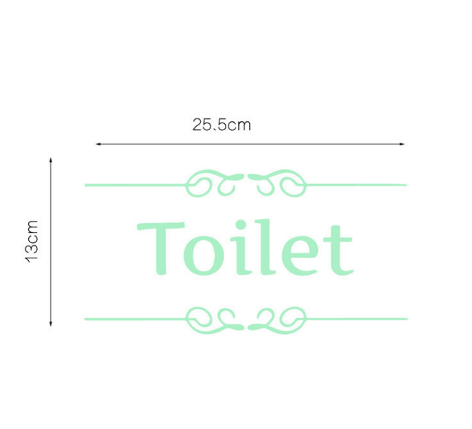 Kreative Leucht Wand Aufkleber Badezimmer Dekoration Wc Tür Vinyl Wand Kunst Decals Glow in The Dark Zitat Aufkleber Wohnkultur