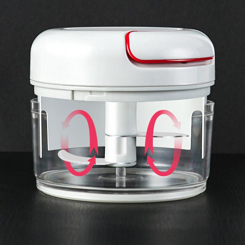 Manual cutting meat grinder
