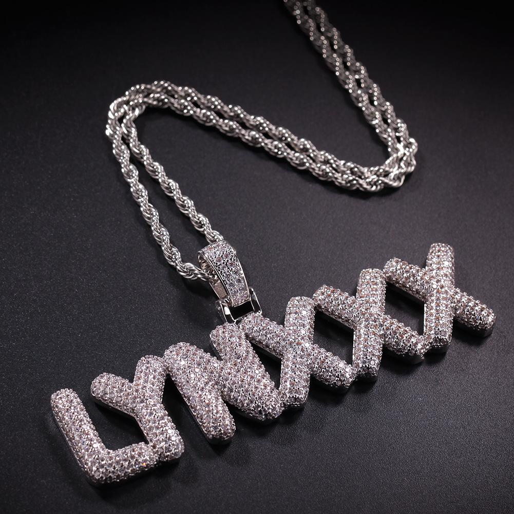 Zircon Letter Pendant