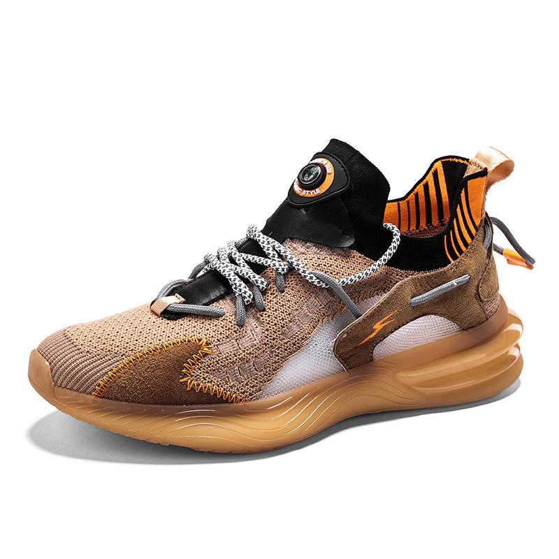 Flying Woven Breathable Popcorn Running Shoes