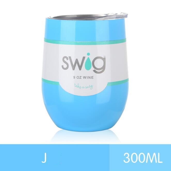2020 hot drink cups 9 унц. the egg in the form of a 304 stainless steel drink Tumber mug lid wine beer vacuum thermos cup