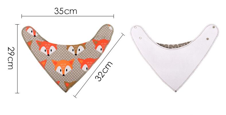 4 piezas / lote Impresión  Varios Diseños Tela Babero Bandana