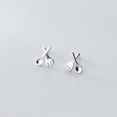 Fork spoon earrings