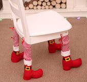 Christmas restauranChristmas restaurant bar chair foot covert bar chair foot cover