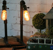 Edison industrial retro style personality fashion hose lamp cafe bedroom decoration creative table lamp