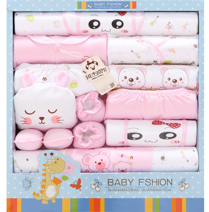 18 sets of baby clothes cotton  gift box