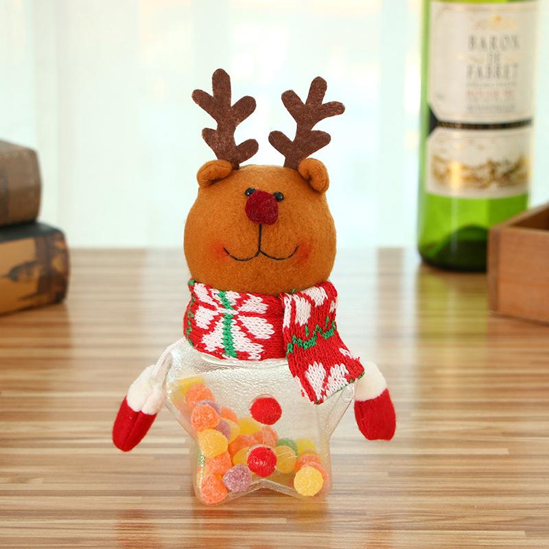 Christmas Snowman Elk Candy Jar