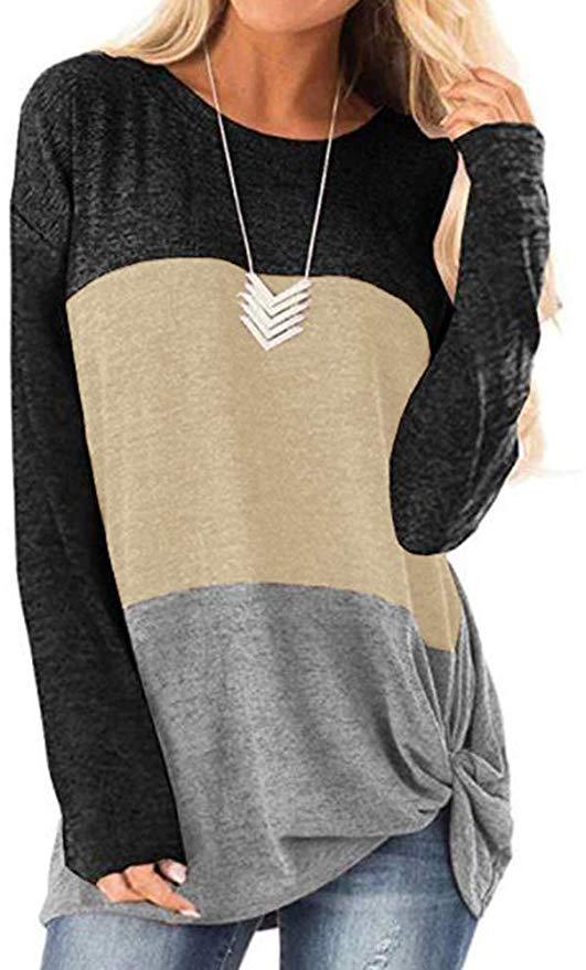 Colorblock kinky top