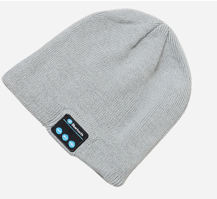 Wireless bluetooth knitted hat calls music stereo