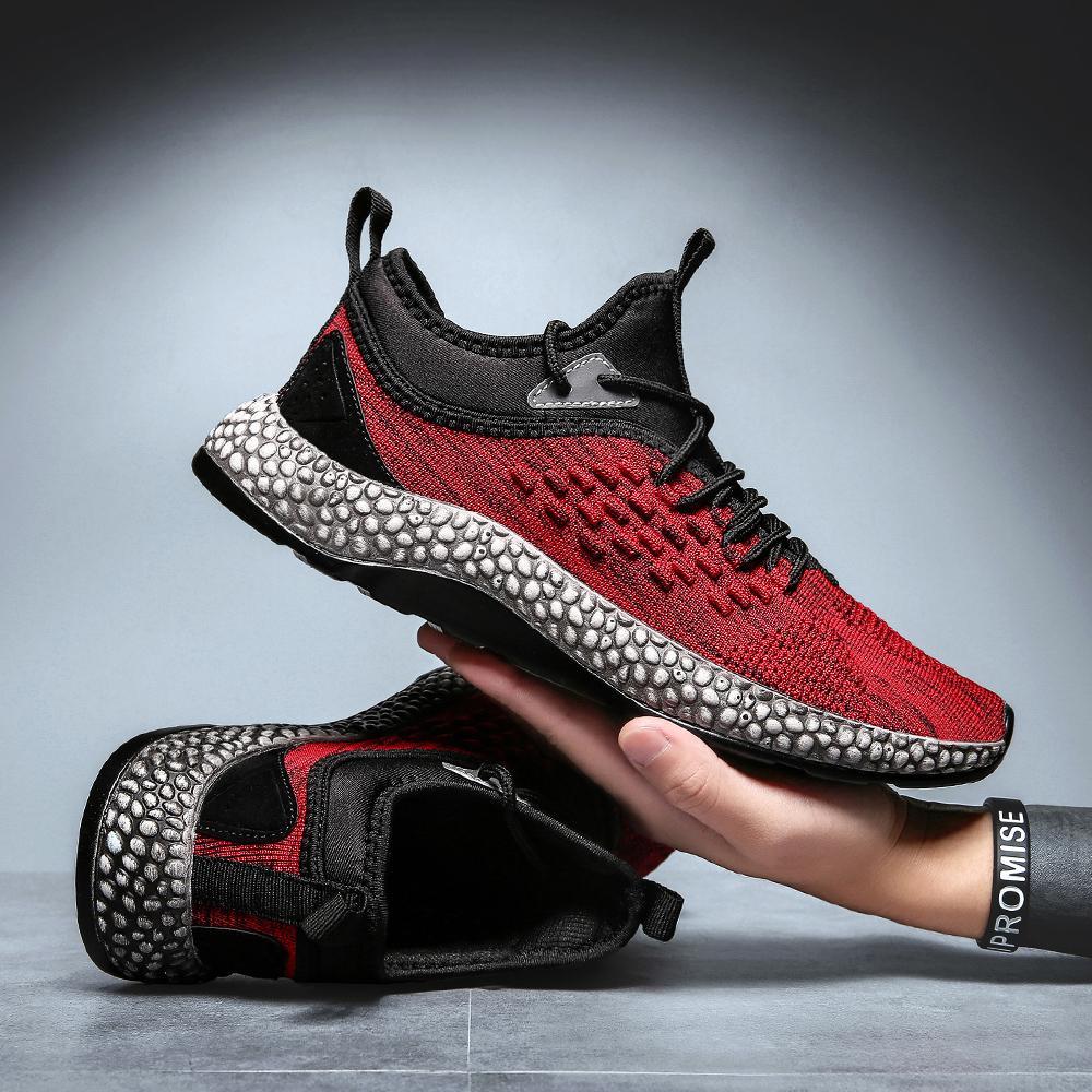 Flying woven breathable sports running shoes