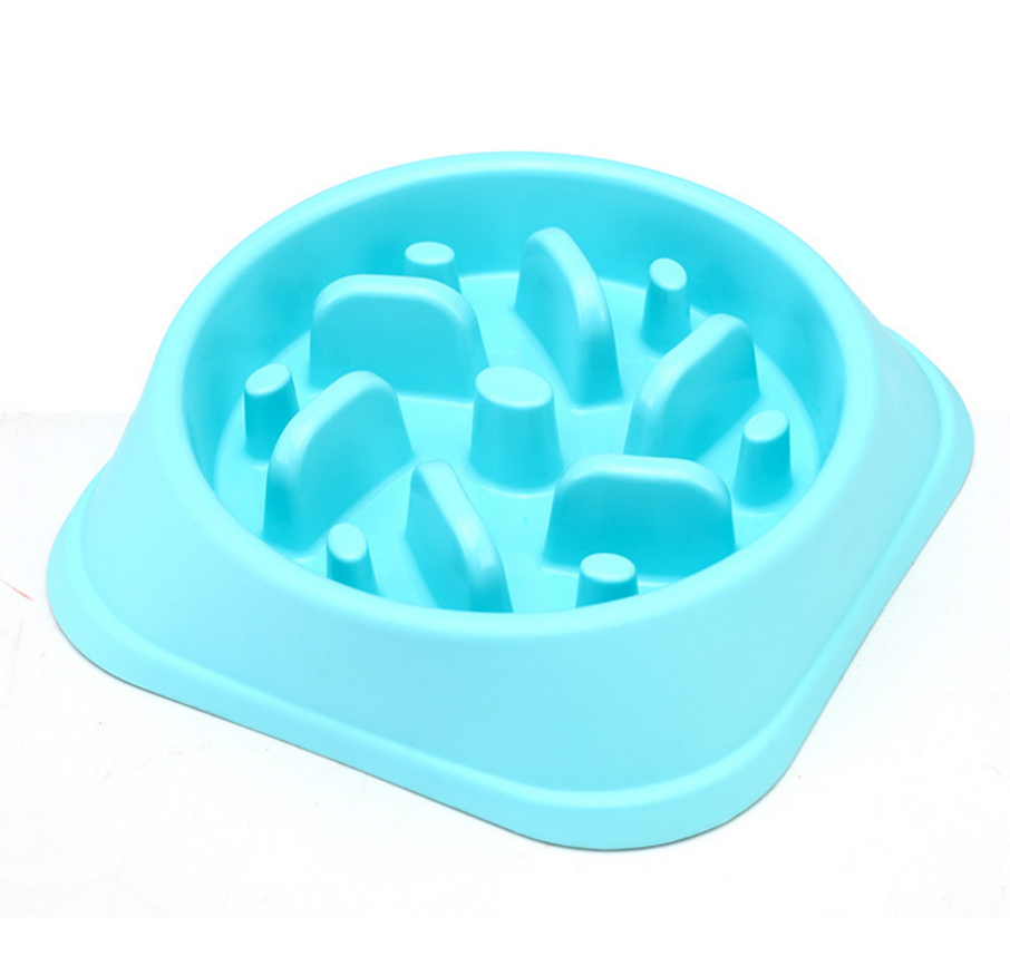 Pets Bowl Food Water Feeding Slow Travel Anti-choke Bowl Portable Dish for Dogs Cat Water Feeder