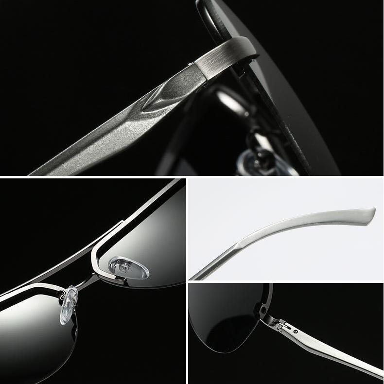 Aluminium magnesium polarized sunglasses men
