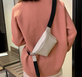 Textured diagonal pockets Shoulder bag handbags