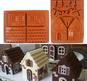 Christmas House Chocolate Silicone Mould