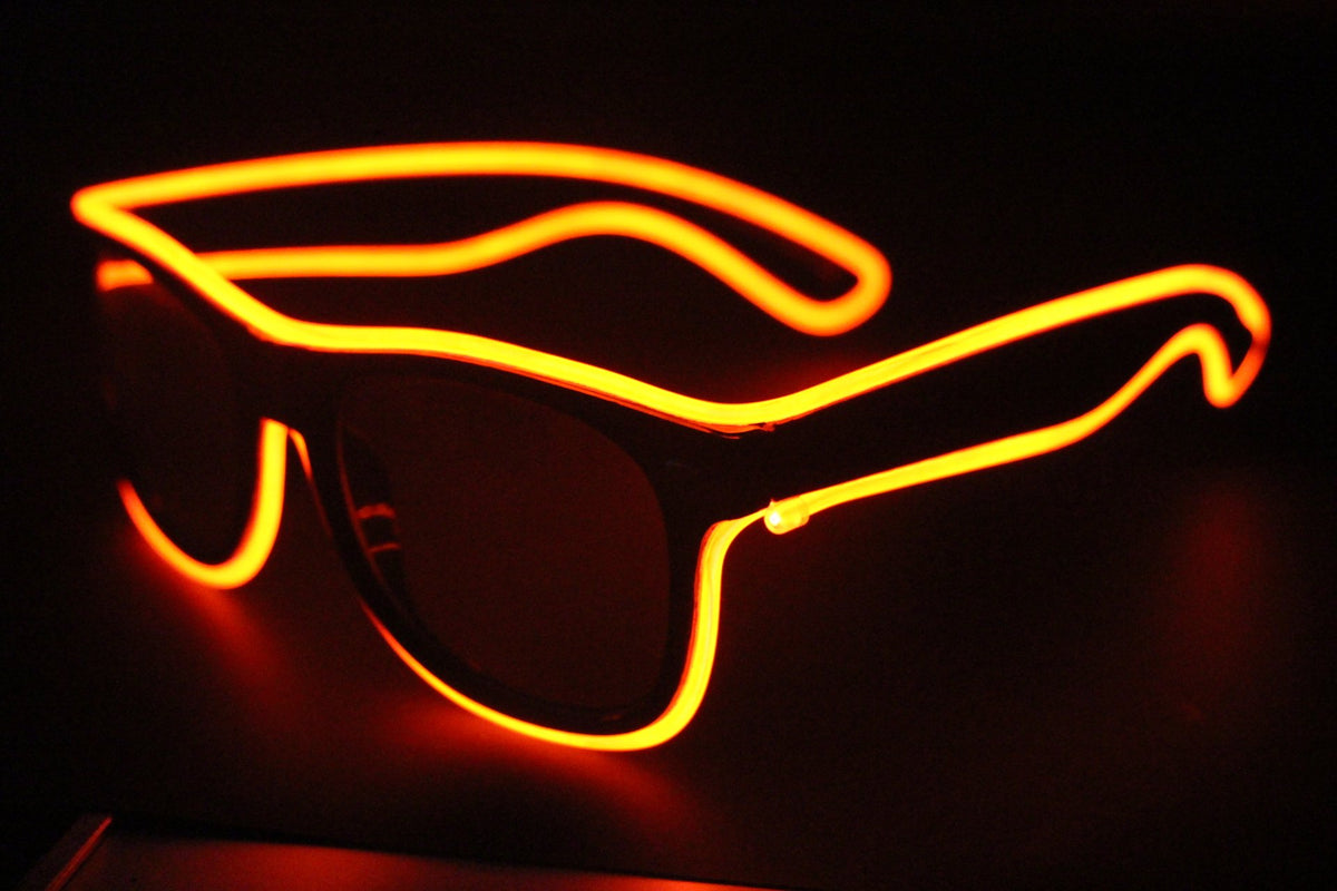 NEW Fashion 7 Colors Flashing EL Wire Led Glasses Luminous Party Decorative Lighting Classic Gift Bright Light Festival Gift
