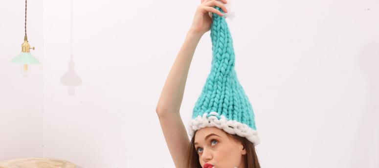 Christmas hat with pompom