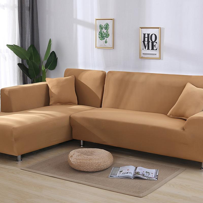 Tight Wrap Sofa Cover Elastic 2 Pieces Sofa Cover If L Style Piece Corner Sofa