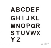 Letter refrigerator stickers creative children's English early education magnet stickers Nordic wall decoration black magnetic stickers