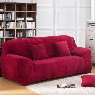 Plush sofa cushion sofa cover sofa cover