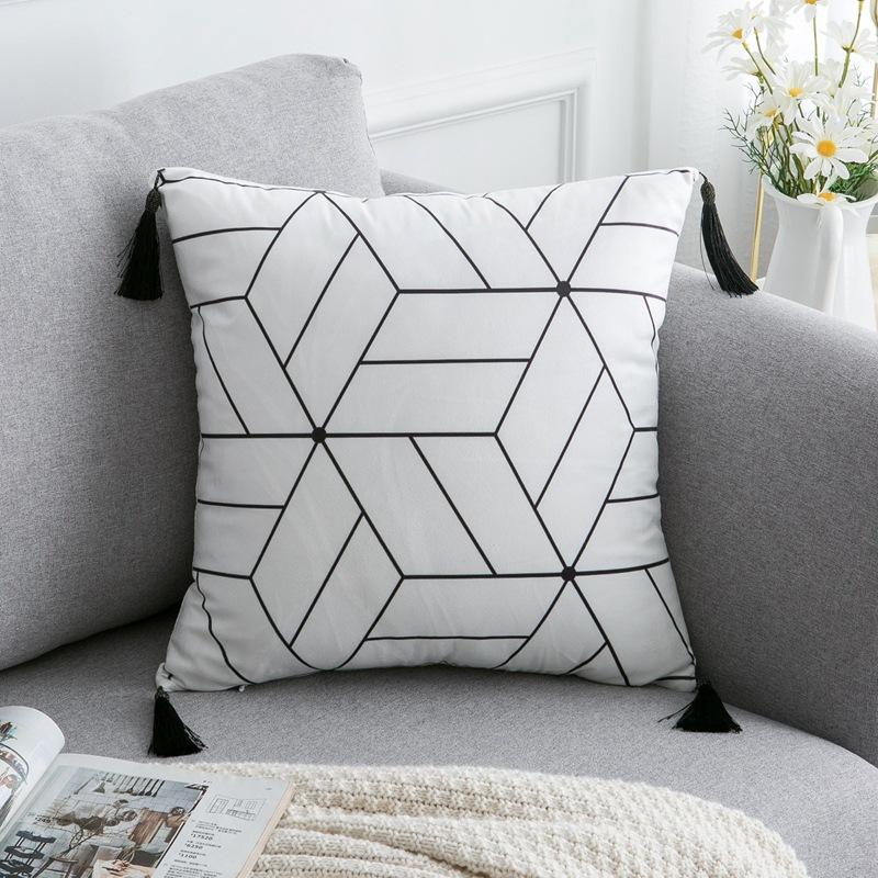 Simple pattern sofa pillowcase