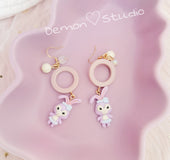 Dream Purple Creative Sweet Earrings