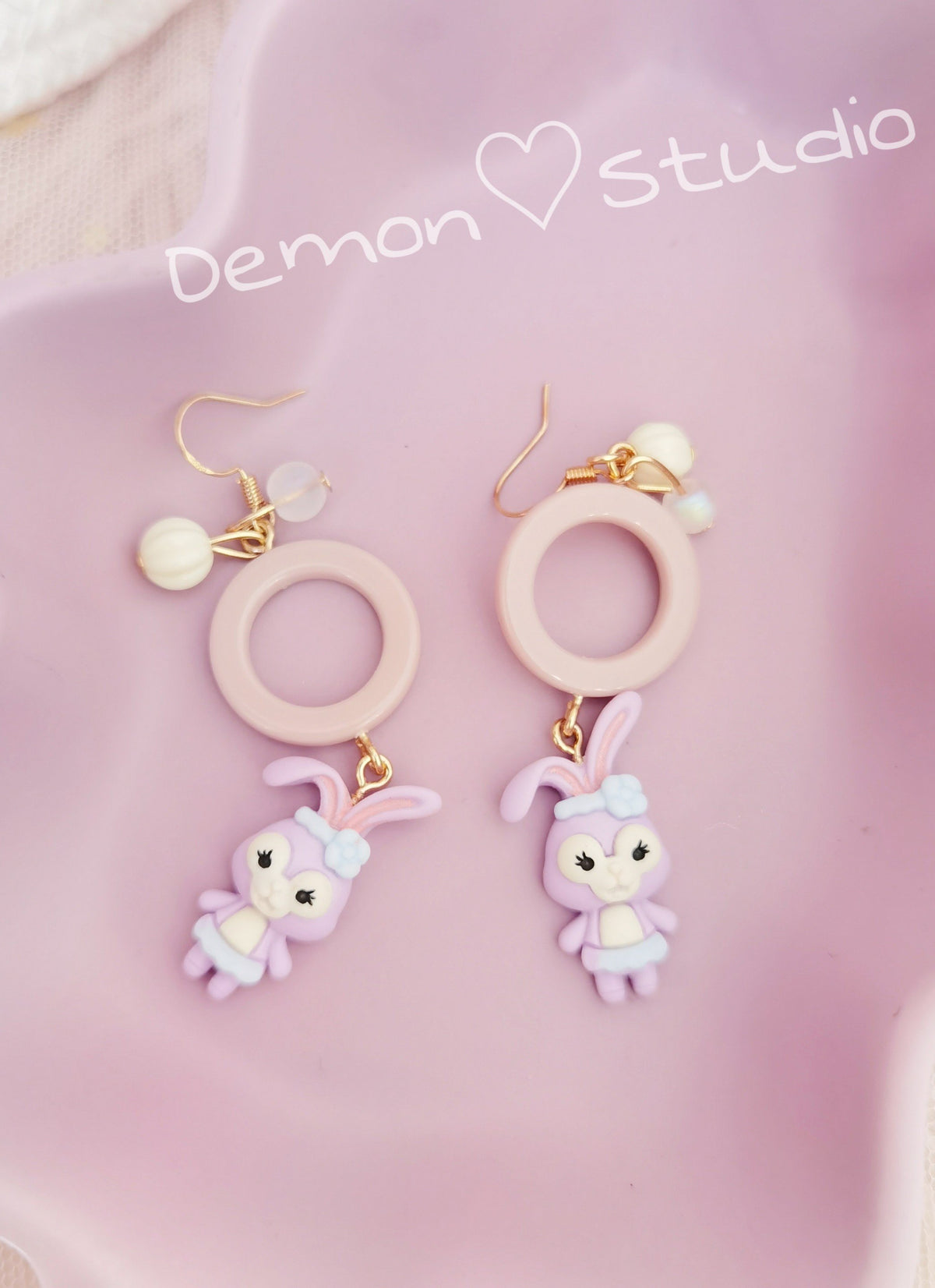 Dream Purple Creative Sweet Earrings